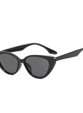 欧美三角猫眼墨镜女款高级感复古小框2023新款小脸防晒太阳眼镜女