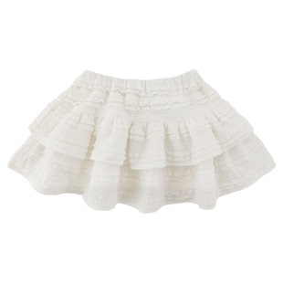 幼悠女童夏季新款白色蓬松半裙2026儿童可爱蛋糕裙小女孩公主裙潮