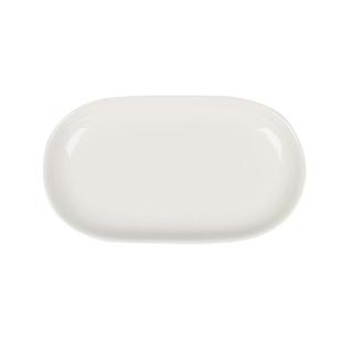 景德镇纯白骨瓷创意长方形毛巾碟小菜碟肠粉碟子陶瓷盘子点心碟子