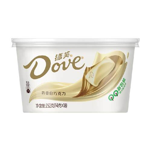 德芙奶香白巧克力浓郁奶香休闲儿童零食教师节礼物喜糖果伴手礼