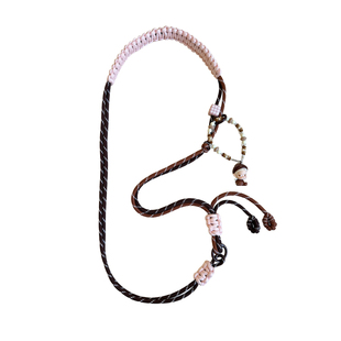 摸鱼原创泡泡玛特新年萌粒手机链时尚防丢编织双拼可调节斜挎挂绳