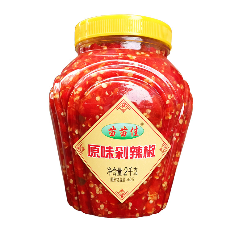 原味无蒜剁辣椒4斤开胃下饭菜