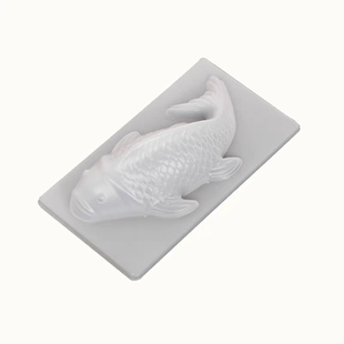 年糕锦鲤鱼年年有余注塑鱼八宝鱼冻模具金底吸塑包装盒外包装礼盒