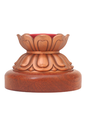 藏式紫铜手摇转动轮底座