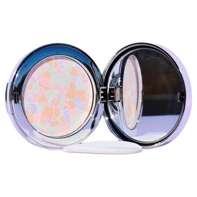 雅蔻花漾幻彩蜜粉饼提亮遮瑕