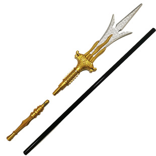 1.9米超大号三国兵器儿童玩具PU三尖两刃刀方天画戟金箍棒cos道具