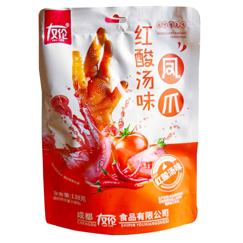 友伦红酸汤味凤爪贵州风味红酸汤