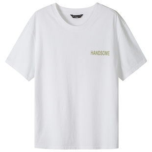 [99元3件]唐狮情侣夏装短袖T恤衫韩版潮男女士上衣休闲潮流行穿搭