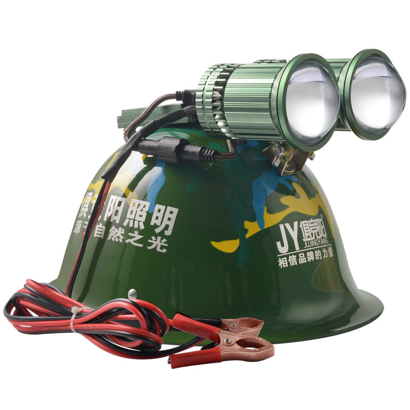 俱竞阳头盔式户外强光激光炮黄光
