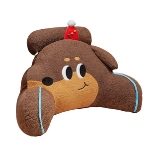 腊肠狗床头大靠垫软包腰部支撑办公室座椅护腰靠背沙发客厅抱枕头