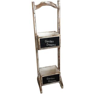 美式乡村实木花盆花架阳台户外花园种菜盆架子多层多肉绿萝花盆