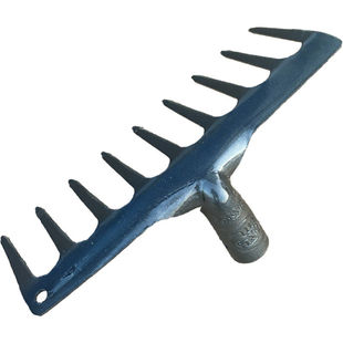 农用锰钢耙子松土搂草加厚铁耙九齿钉耙全钢多功能草耙子园艺工具