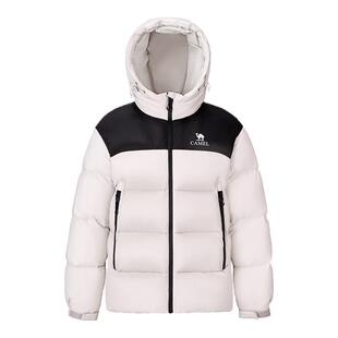 骆驼火山羽绒服男2.0机能版2025秋冬情侣连帽加厚面包外套