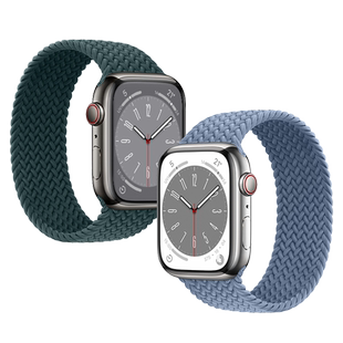 Balueus适用applewatch8表带iWatch9苹果手表表带s8/s7/s9/se编织单圈iphonewatch运动iwatchse女watchs7男