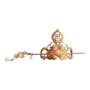 纯铜主体古风汉服发冠发箍顶冠束发唐风发饰明制COS仙侠新娘头饰