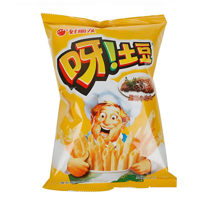 好丽友呀土豆40g整箱薯条番茄牛排休闲零食儿童解馋膨化食品小吃