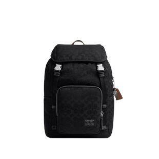 COACH/蔻驰男士锦纶LOGAN老花双肩包背包高级通勤大容量