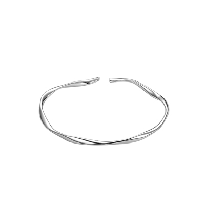 s925纯银莫比乌斯手镯小众设计感