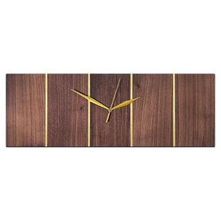 新中式黑胡桃木挂钟创意石英时钟表长方形大气挂墙电表箱遮瑕钟表