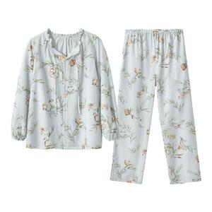 嫚熙夏季薄款牛油果纱罗月子服