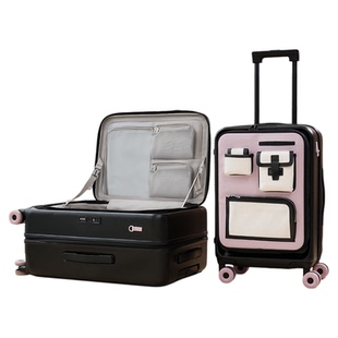 前开口行李箱20寸登机2026热卖24寸侧开盖旅行箱女拉链款男拉杆箱