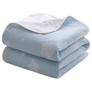 无印良品夏季A类六层纱布毛巾被薄款毯子纯棉儿童午睡盖被夏凉被