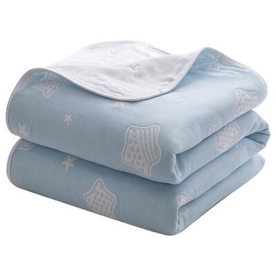 无印良品六层纱布夏凉被吸湿排汗