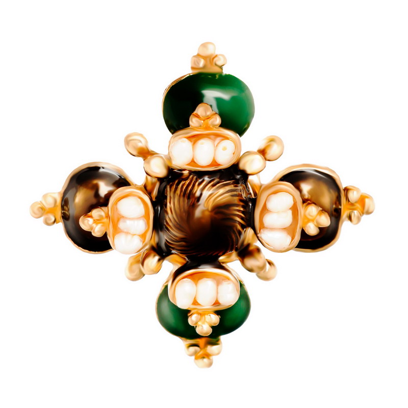 SPECIAL淡水珍珠复古个性设计感气质胸针扣女别针丝巾扣2025新款