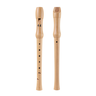 奇美高音竖笛8孔c调木笛八孔英式德式b调g调小学生专用木质竖笛子