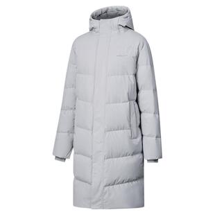 鸿星尔克长款羽绒服男款冬季新款男士三防石墨烯羽绒大衣棉服外套