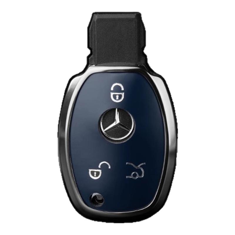 适用奔驰gla200车钥匙套a180包b200真皮c200l扣cla220壳e级glc260