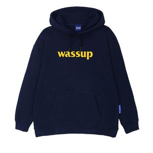 WASSUP HEODS秋冬季连帽卫衣男女款美式重磅上衣宽松大码加绒国潮