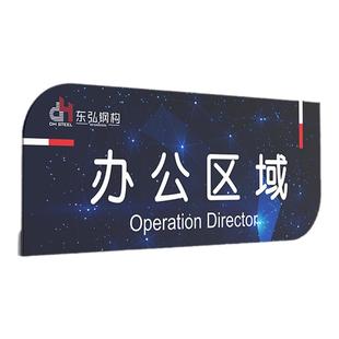 办公区域吊挂标识牌公司部门牌子仓库商超货品分区牌收银台医院挂号处悬挂式指示牌亚克力提示牌创意标牌定制
