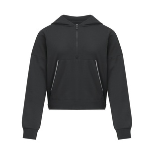 安德玛官方UA秋冬Rival女子抓绒运动休闲1/2拉链连帽卫衣6003707