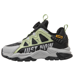 七波辉男童二棉鞋儿童加绒运动鞋2025秋冬季新款大童皮面保暖冬鞋