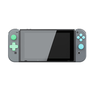 任天堂switch oled手柄按键贴十字键按键帽动森配色SWITCH摇杆帽