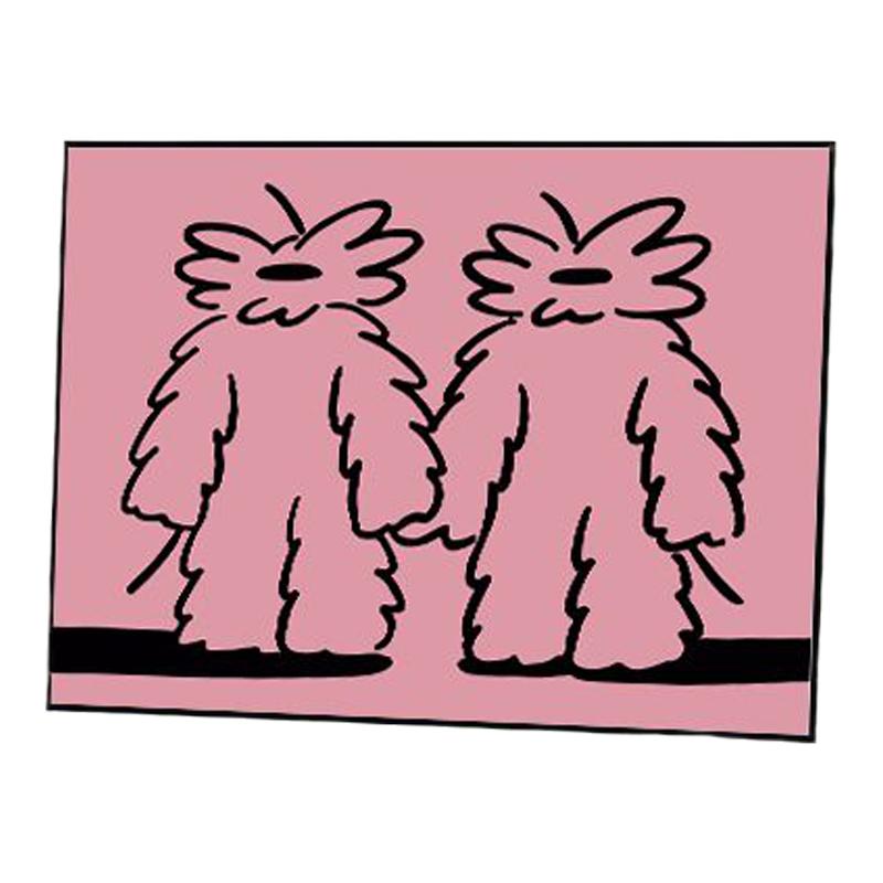 装饰画简约北欧ins卡通艺术创意
