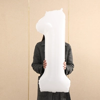 Белый цифровой воздушный шар, 40 дюймов