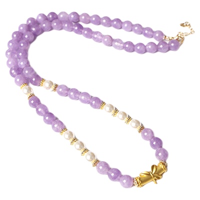 珍珠贝玉髓吊坠挂绳佛牌链子