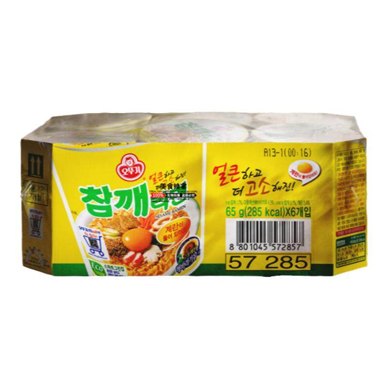 有个鸡蛋!不倒翁芝麻杯面实惠装