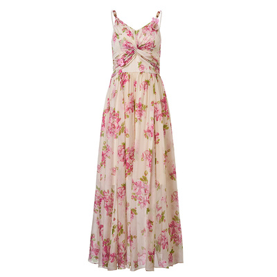 胸前交叉纽结设计、肩带亚克力珠