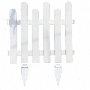 塑料栅栏围栏小篱笆庭院白色户外草坪花园装饰幼儿园室内圣诞围栏