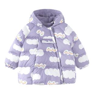 迷你巴拉巴拉男童女童羽绒服小童宝宝加厚外套秋冬季童装儿童洋气