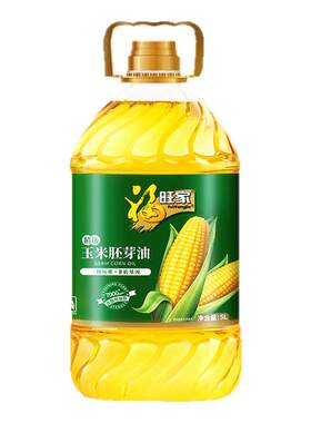 福旺家玉米胚芽油2.72L压榨家用食用油非转基因大桶烘焙蛋糕直销
