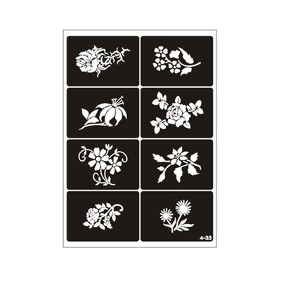 喷绘纹身镂空图案模板卡通果汁膏