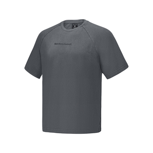 斯凯奇夏季男女款宽大版针织短袖t恤全棉舒适袖宽松亲肤上衣