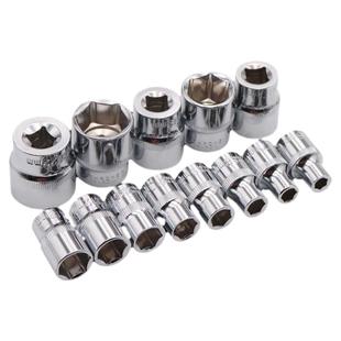 外六角短套筒1/4小飞3/8中飞1/2大飞棘轮头扭力扳手零件五金配件