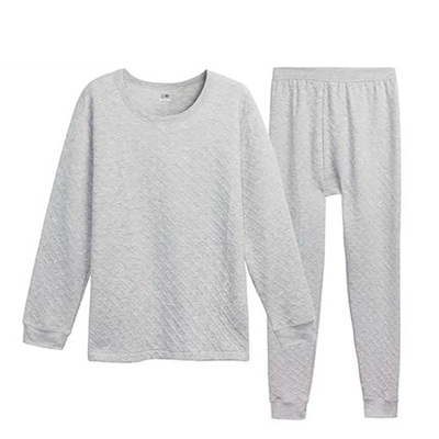 三枪加厚圆领棉毛衫宽松保暖内衣