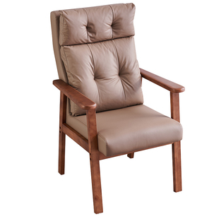 实木麻将椅靠背椅棋牌室商务会所休闲会客茶楼酒店家用椅子