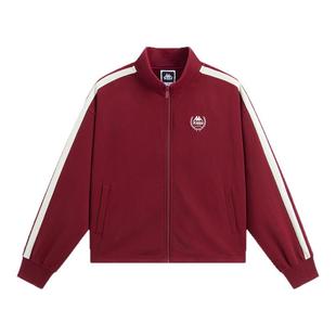 Kappa卡帕背靠背运动外套女秋季新款复古撞色针织开衫卫衣女款潮